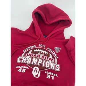Oklahoma Sooners‎ Hoodie Womens S 2014 Sugar Bowl Champions Football Sweatshirt